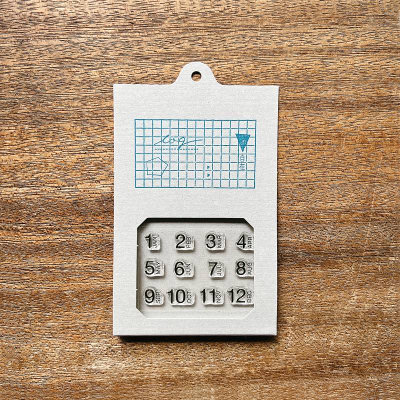 JIZAI Clear  Stamps LOG Date / Month 02