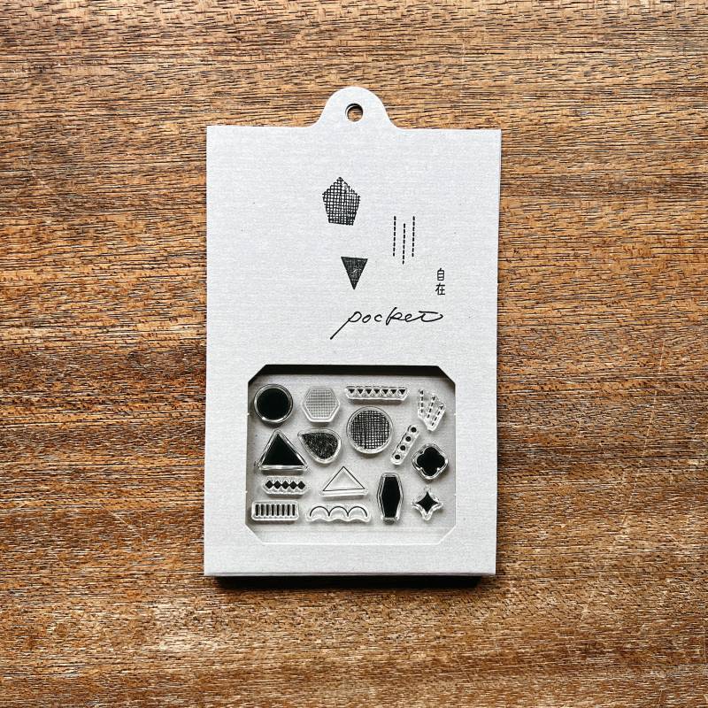 JIZAI Clear Stamps POCKET Shapes 01