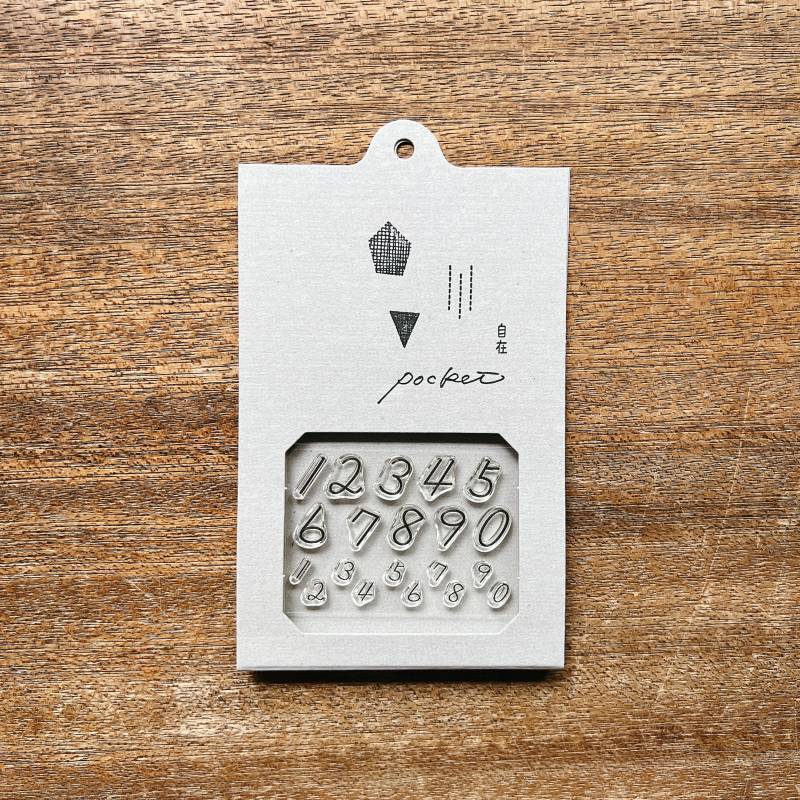 JIZAI Clear Stamps POCKET Number 03